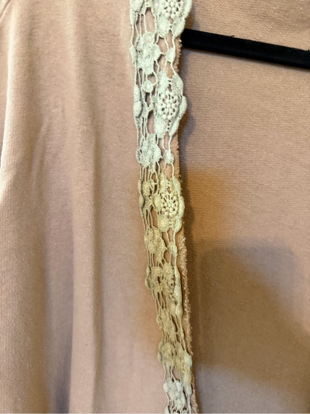 POL Blush Pink Lace-Trim Kimono - Picture 2 of 5